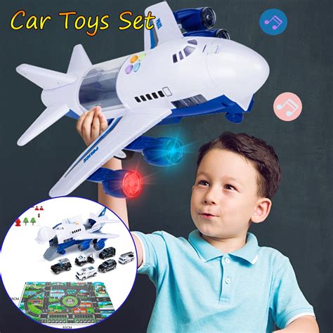 Transport Cargo Toy with Large Play Mat Airplane Track Toy,Kids ...