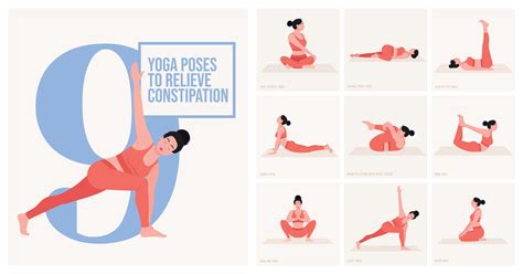 yoga poses to relieve constipation. Young woman practicing Yoga pose ...