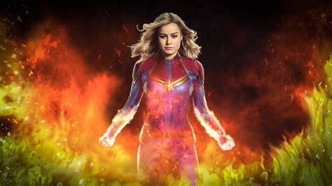 Captain Marvel Movie 2019 Brie Larson as Carol Danvers 4K Wallpaper - Free 4k Wallpapers - 40. ...