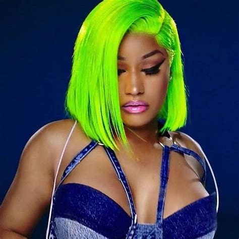 Green Hair Wig Lace Front Short Bob Cord Brazilian Human Hair Wigs for Women | Nicki minaj ...