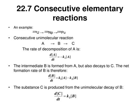 PPT - 22.6 Elementary reactions PowerPoint Presentation, free download ...