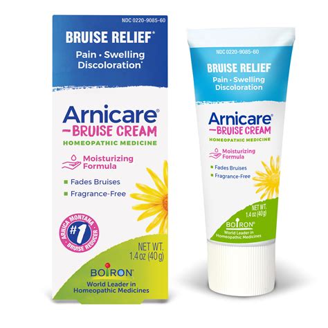 Boiron Arnicare Bruise Cream, Homeopathic Medicine for Bruise Relief, 1 ...