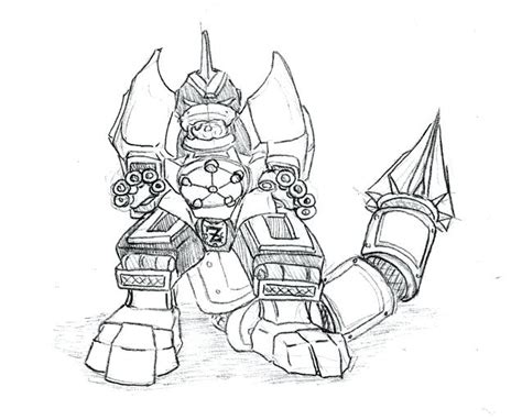 The best free Megazord drawing images. Download from 58 free drawings ...