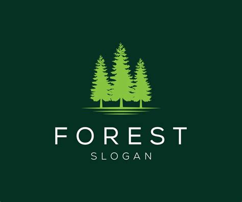 Pine Forest Logo. Forest Tree Logo Template 10073119 Vector Art at Vecteezy