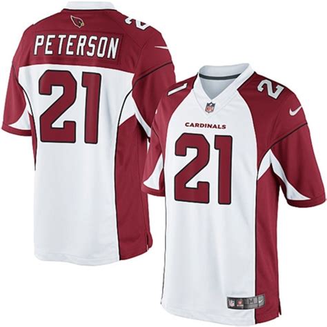 Men's #21 Arizona Cardinals White Patrick Peterson Jersey S-3XL