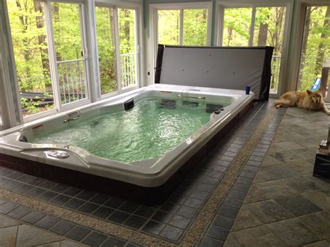 Mainly Hot Tubs and Swim Spas: Indoor Swim Spa by Crocker Sales New England Much easier than an ...