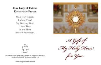 Eucharistic Adoration Resources - Brochures, Books, Videos and Audio Tapes