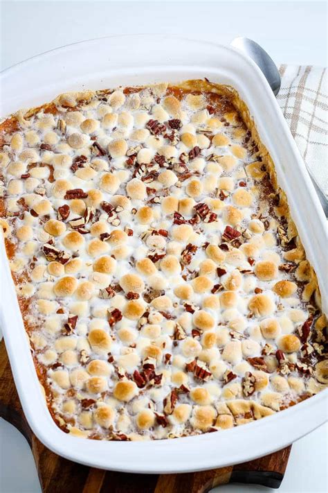 Southern Sweet Potato Casserole with Marshmallows | Adventures of Mel