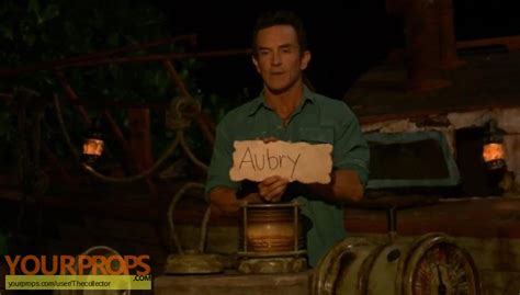 Survivor Game Changers Aubry Vote via Sandra original TV series prop