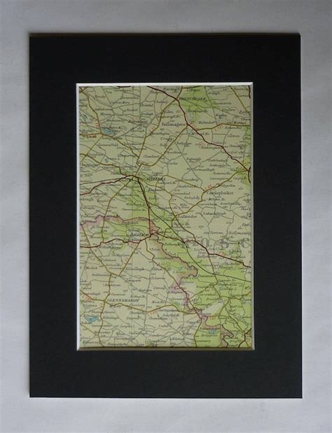 1960s Vintage Castlerea Map Available Framed Ireland Art - Etsy Ireland