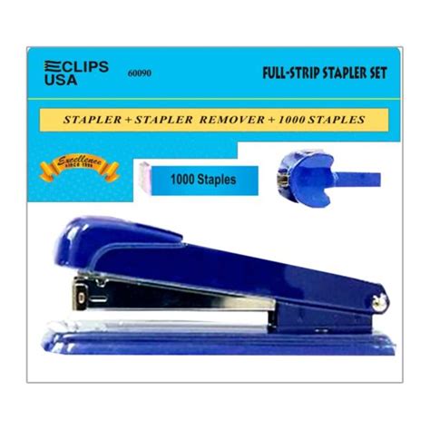 Metal Stapler With Remover - 1000 Staples - NRS Marketplace