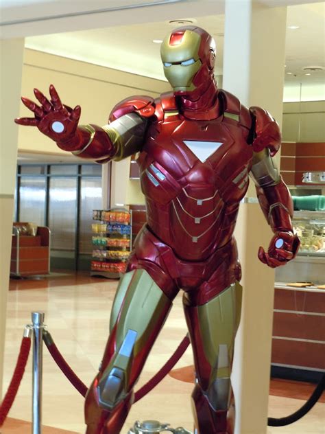 Hollywood Movie Costumes and Props: Iron Man 2 suit on display... Original film costumes and ...