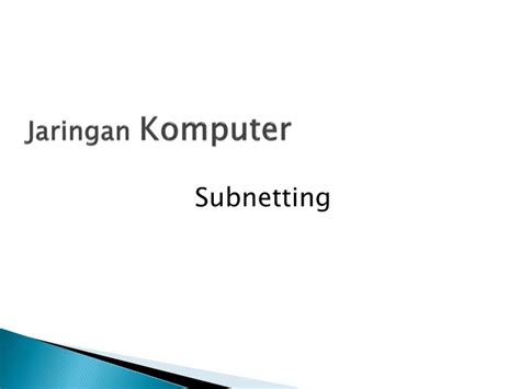 PPT - Jaringan Komputer PowerPoint Presentation, free download - ID:3502239