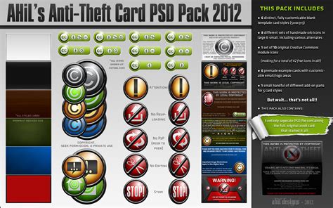 AHiL's Anti-Theft Card PSD Pack by JesseLax on DeviantArt