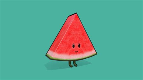 Watermelon Sliceman - Download Free 3D model by Virenimation [5ef792a] - Sketchfab
