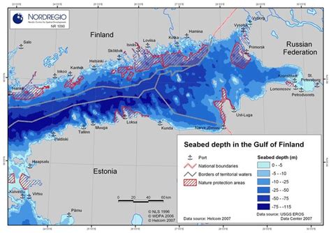 Seabed depth in the Gulf of Finland. | Download Scientific Diagram