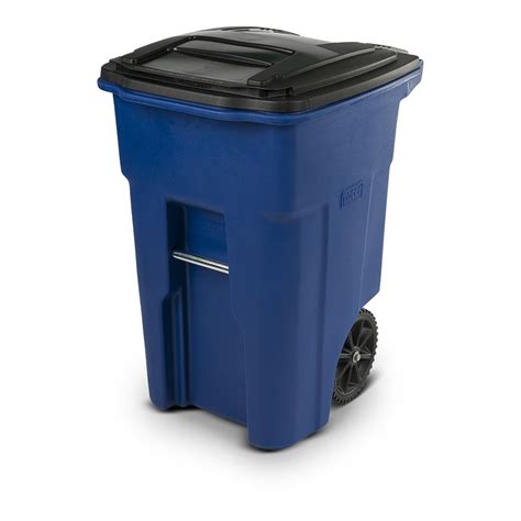 Toter Large Rolling Garbage Outdoor Bin, Durable Plastic Trash Can with ...