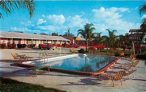 FL, Sebring, Florida, Charbel Motel, Swimming Pool, Dexter Press No 6192B | United States ...