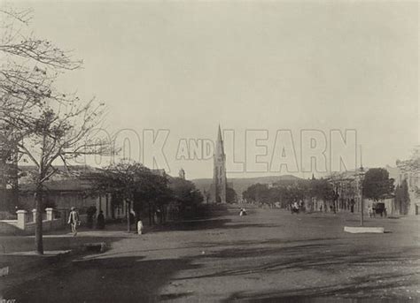 High Street, Grahamstown (Facing Cathedral) stock image | Look and Learn