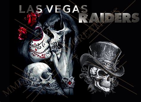 Raiders NFL Sugar Skull PNG - Etsy