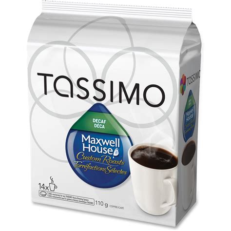 Maxwell House Elco Tassimo Pods Decaf Coffee Singles Pod - Compatible ...