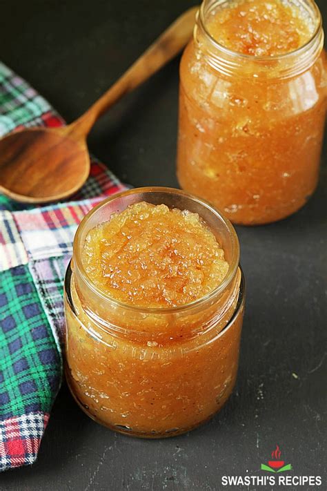 Apple Jam Recipe without Pectin - Swasthi's Recipes