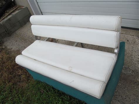 Boat FOLDING BENCH SEAT 40" x 16 and 9 inch Back Pad Standing 15" High - Seating | Indoor bench ...