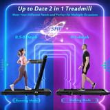 [ US IN STOCK] Under Desk Treadmill, Installation-Free Walking Pading, Compact Electric Exercise ...