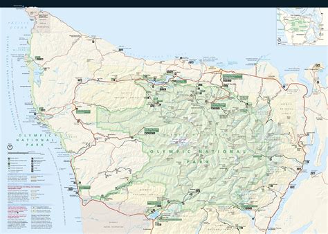 Olympic Mountains Trail Map