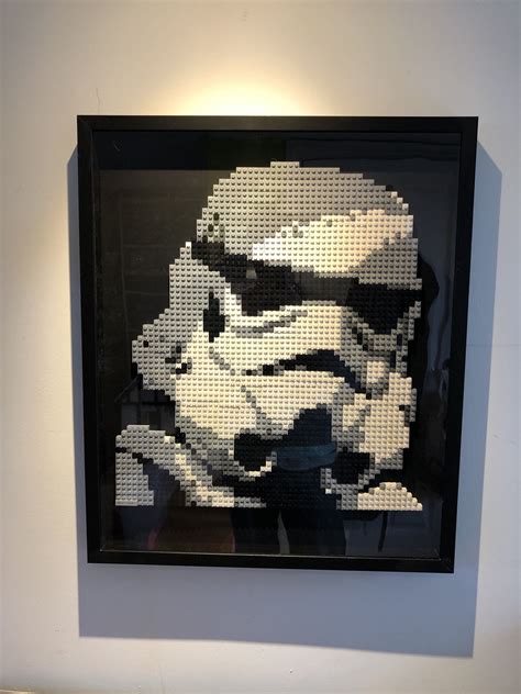 Starwars Stormtrooper Mosaic Brick Block Wall Art - Etsy UK | Lego wall art, Lego mosaic, Lego art