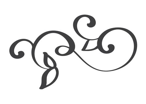 hand drawn flourish Calligraphy elements. Vector illustration 371168 ...