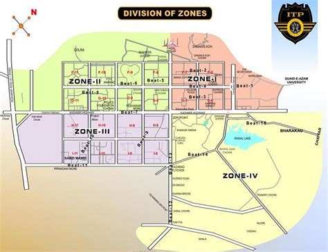 University Town Islamabad Map