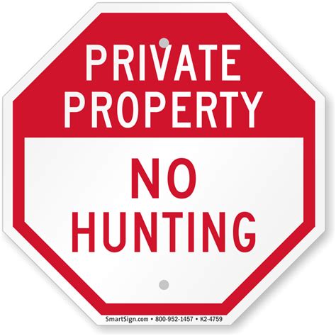 No Hunting Signs