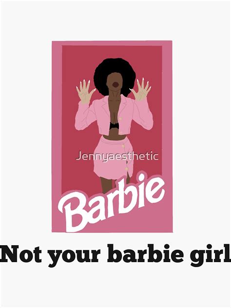 "Not your barbie girl" Sticker by Jennyaesthetic | Redbubble