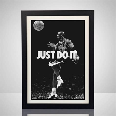 Nike Michael Air Jordan Just Do It Poster NBA Sports Memorabilia ...