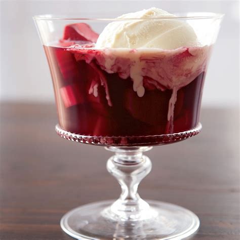 Spiced Rhubarb Soup with Vanilla Ice Cream Recipe - Michel Richard | Food & Wine