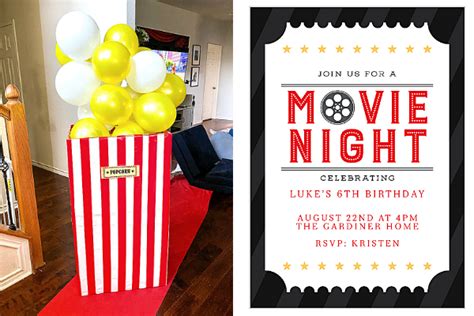 Movie Night Invitation Ideas