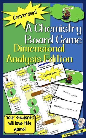 A Chemistry Board Game that your students will love! Just add player ...