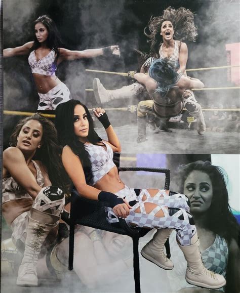 WWE Aliyah NXT Signed Ring Worn Gear Outfit From 2018 With 16x20 ...