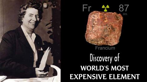 Francium- The World's Costliest Element, 54% OFF