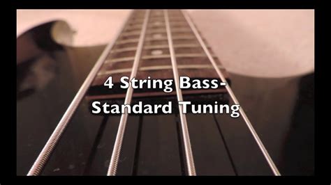 4 String Bass-Standard Tuning (HD) - YouTube