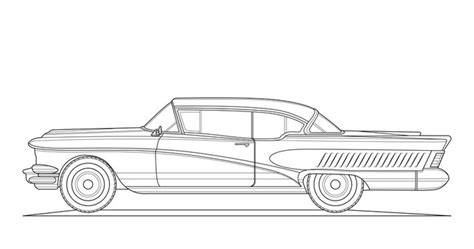 50s Car Coloring Pages