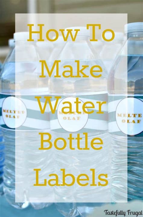 Fancy DIY Water Bottle Designs