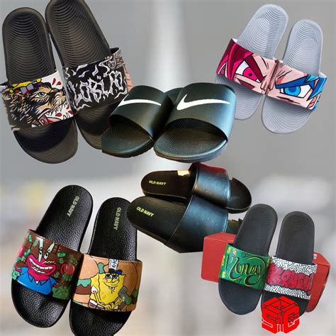 Custom Slides/ Hand Painted /nike Slides/ Made to Order/ Customize Shoes/ Any Theme/ Any Size - Etsy