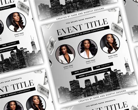 Upscale Event Flyer Canva Template Editable Canva Flyer - Etsy