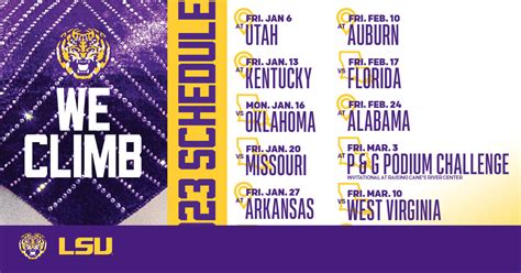 LSU Gymnastics Announces 2023 Schedule – LSU