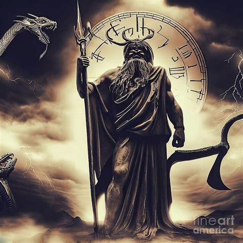 The Impressive and Frightening Depiction of Cronus, the God of Time in Greek Mythology Painting ...