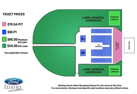 Seating Charts | Ford Idaho Center