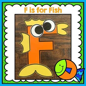 Letter F Craft, Alphabet Craft, Ff is for Fish, Fish Craft by KinderBeez