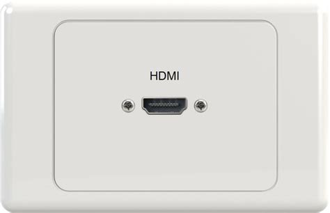 CWPFH201 Clipsal 2000 White Horizontal Wall Plate [With Text] 1 x HDMI Cable Female to Female ...